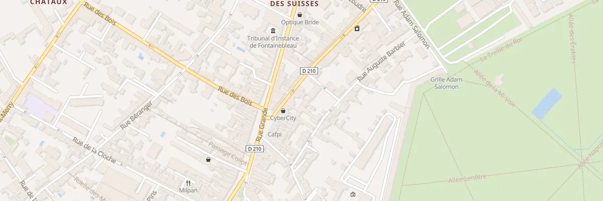 Plan du 24 Rue Aristide Briand à Fontainebleau