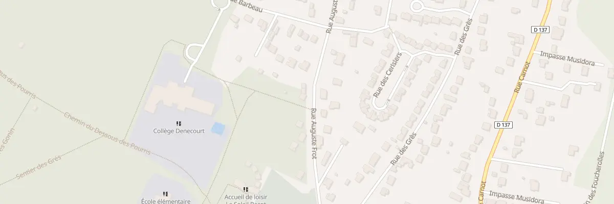 Plan du 18B Rue Auguste Frot à Bois-le-Roi