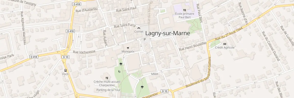 Plan du 9 Pl du Marché au Blé à Lagny-sur-Marne