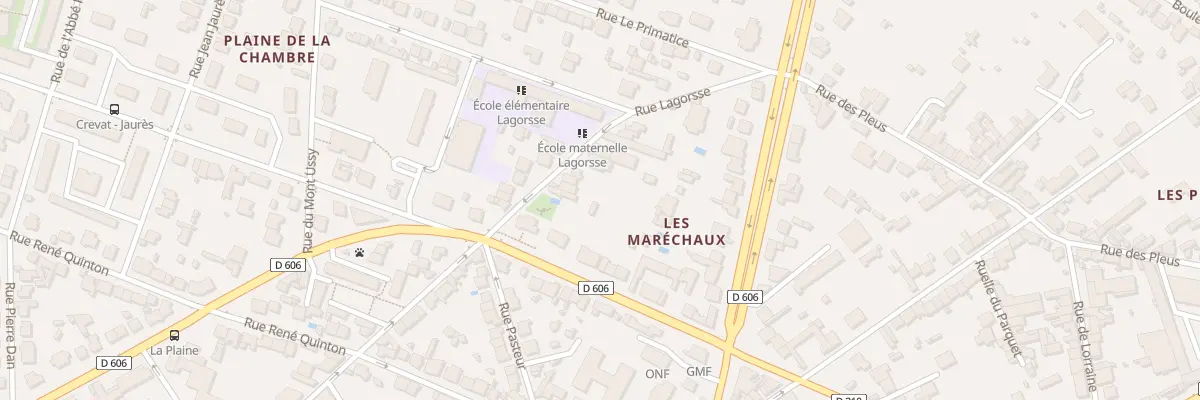 Plan du 34 Rue Lagorsse à Fontainebleau