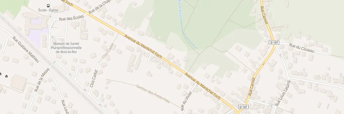 Plan du 83 Av Marechal Foch à Bois-le-Roi
