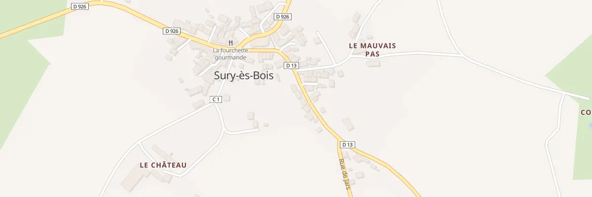 Plan du 14 Rue de Savigny à Sury-ès-Bois