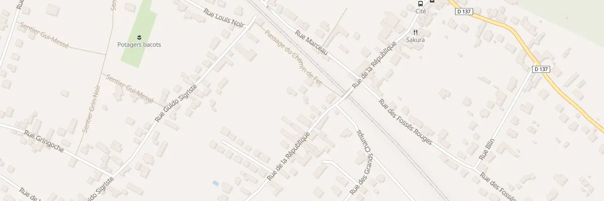 Plan du 28 Rue de la République à Bois-le-Roi