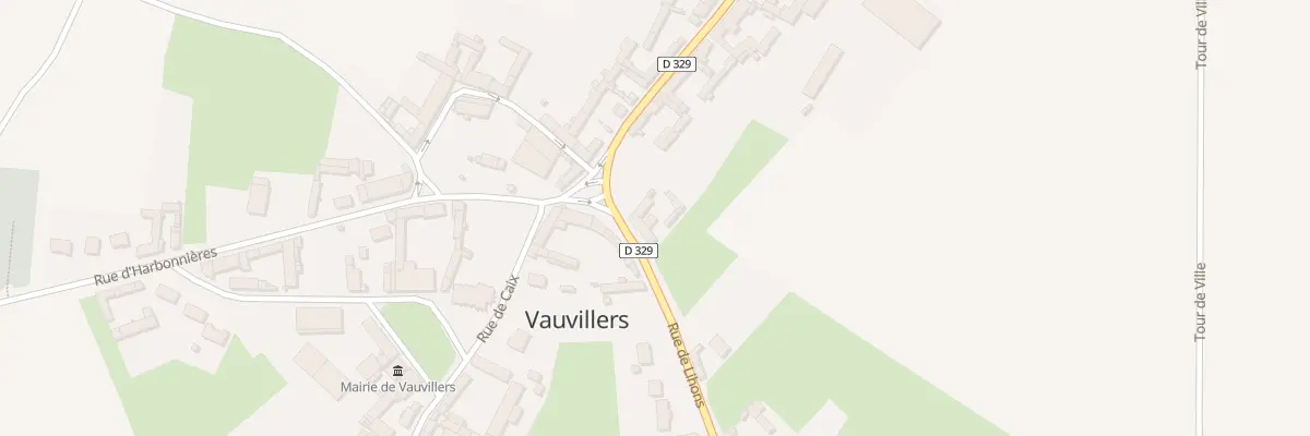 Plan du 1 Rue de Lihons à Vauvillers