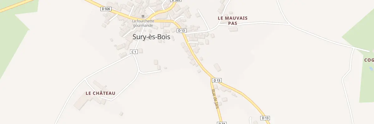 Plan du 18 Rue de Savigny à Sury-ès-Bois