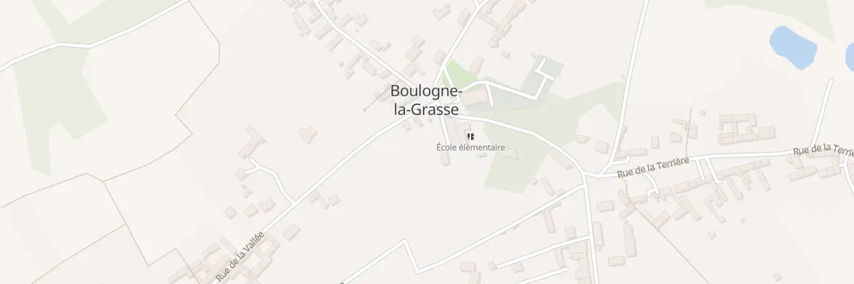 Plan du 1 Rue de la Vallée à Boulogne-la-Grasse