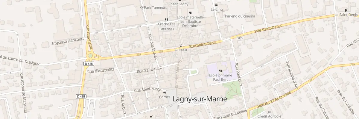 Plan du 8 Rue des Marches à Lagny-sur-Marne