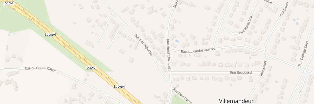 Plan du 8 Rue des Déportés à Villemandeur