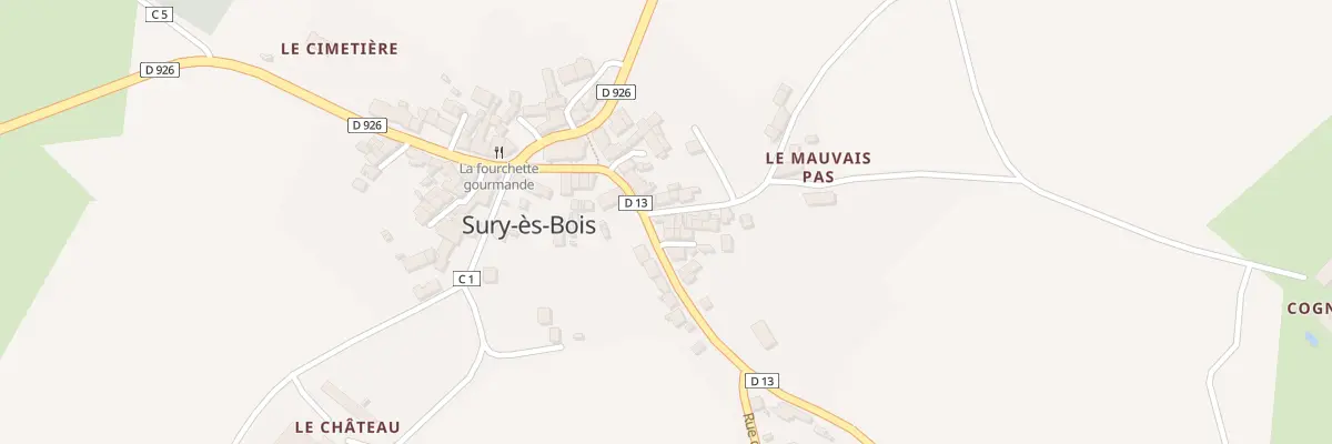 Plan du 9 Rue de Savigny à Sury-ès-Bois