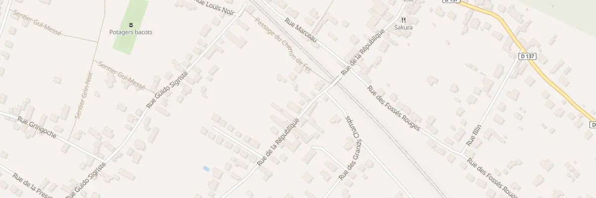 Plan du 30 Rue de la République à Bois-le-Roi