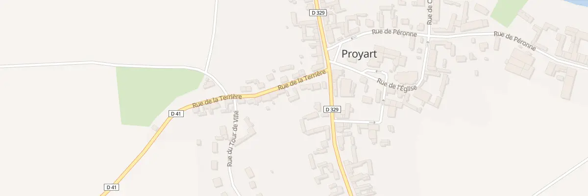 Plan du 3 Rue de la Terriére à Proyart