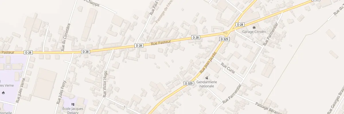 Plan du 11 Rue Pasteur à Rosières-en-Santerre