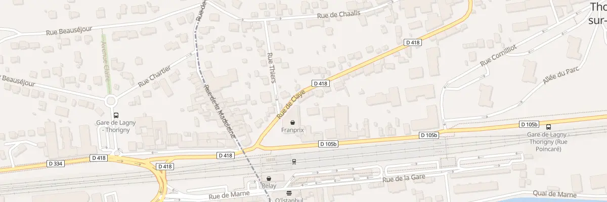 Plan du 2 Rue de Claye à Thorigny-sur-Marne