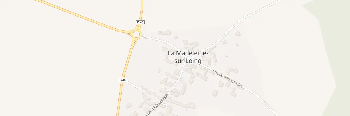 Plan du 2 Rue de la République à La Madeleine-sur-Loing