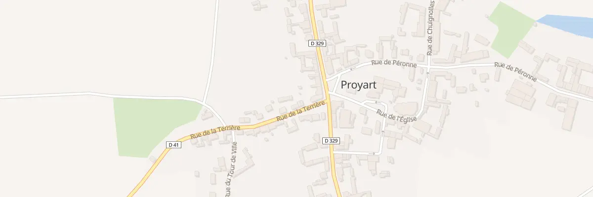 Plan du 4 Rue de la Terriére à Proyart