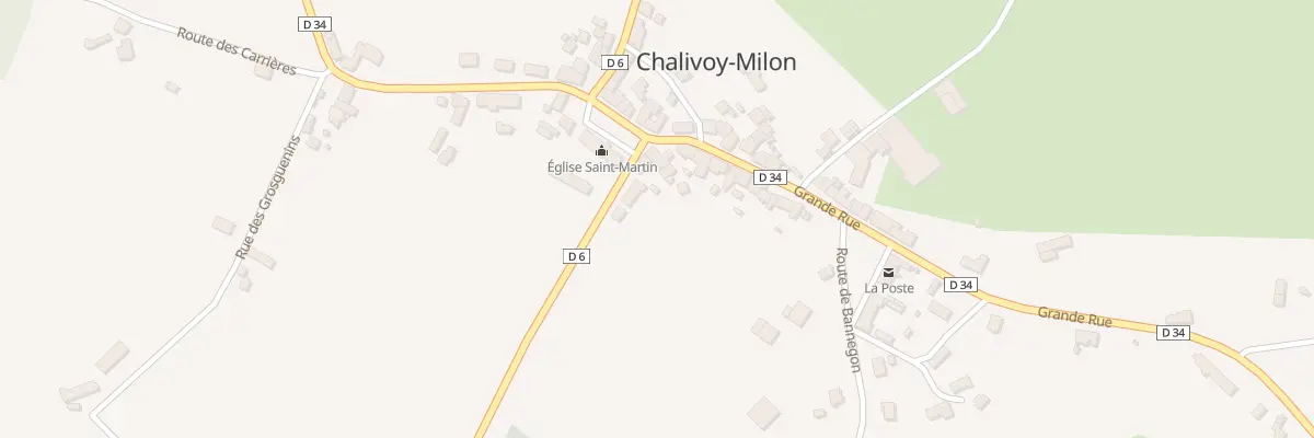 Plan du 1 Rte de Thaumiers à Chalivoy-Milon