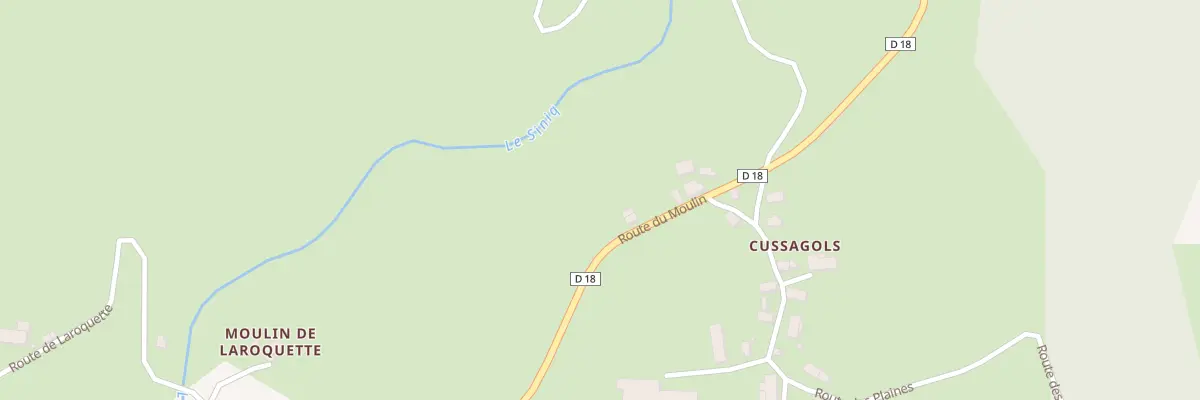 Plan du 5358 Cussagols à Brommat