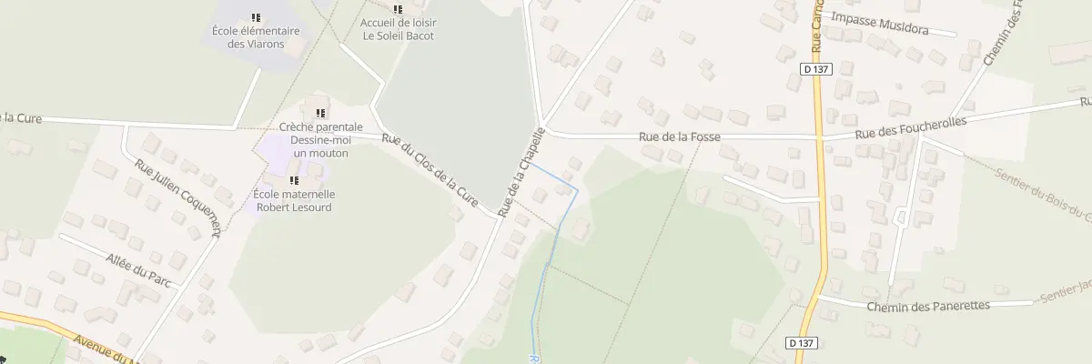 Plan du 34 Rue de la Chapelle à Bois-le-Roi