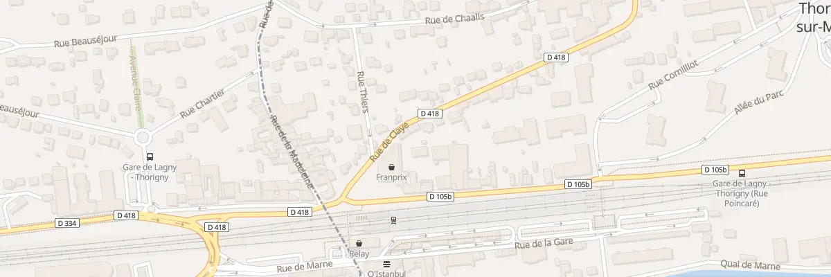 Plan du 6 Rue de Claye à Thorigny-sur-Marne