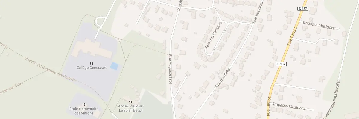 Plan du 23T Rue Auguste Frot à Bois-le-Roi
