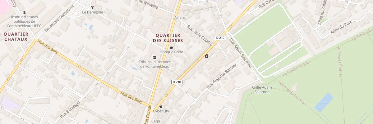 Plan du 27 Rue Aristide Briand à Fontainebleau