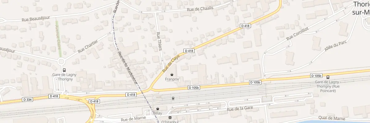 Plan du 8 Rue de Claye à Thorigny-sur-Marne