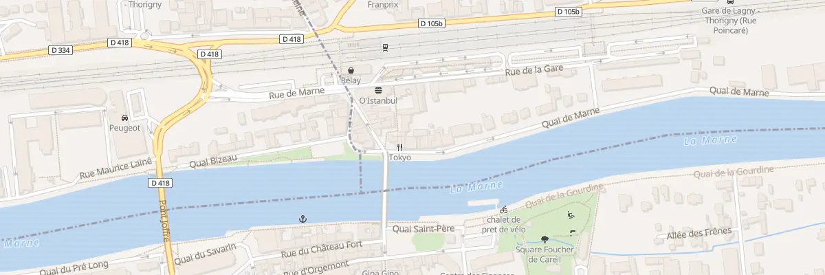 Plan du 11 Quai de Marne à Thorigny-sur-Marne