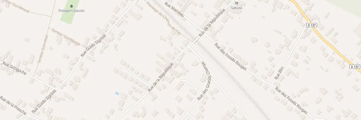 Plan du 23 Rue de la République à Bois-le-Roi
