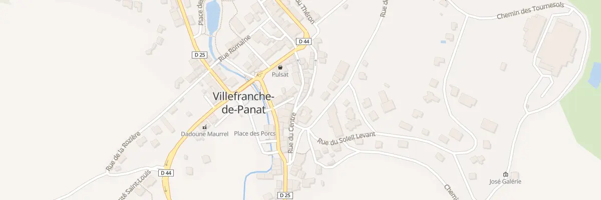 Plan du 30 Rue de la Fontaine à Villefranche-de-Panat