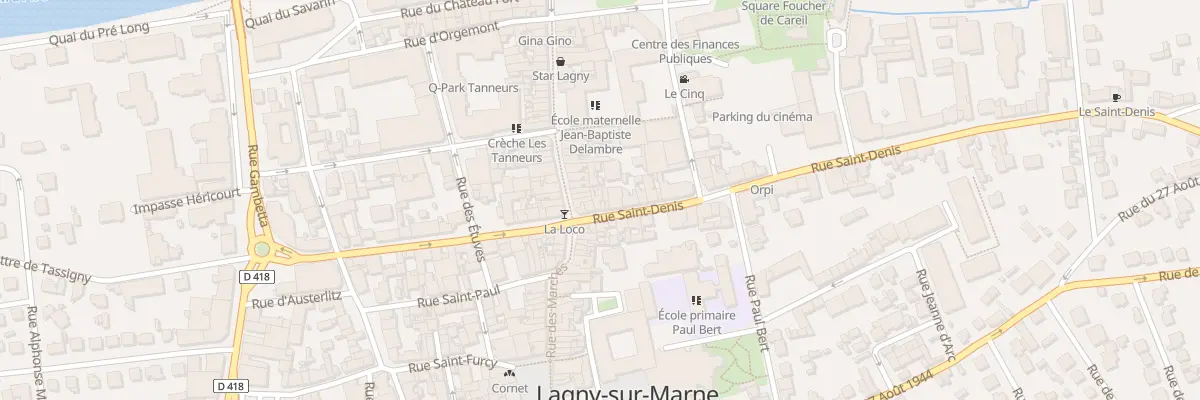 Plan du 136 Rue Saint-denis à Lagny-sur-Marne