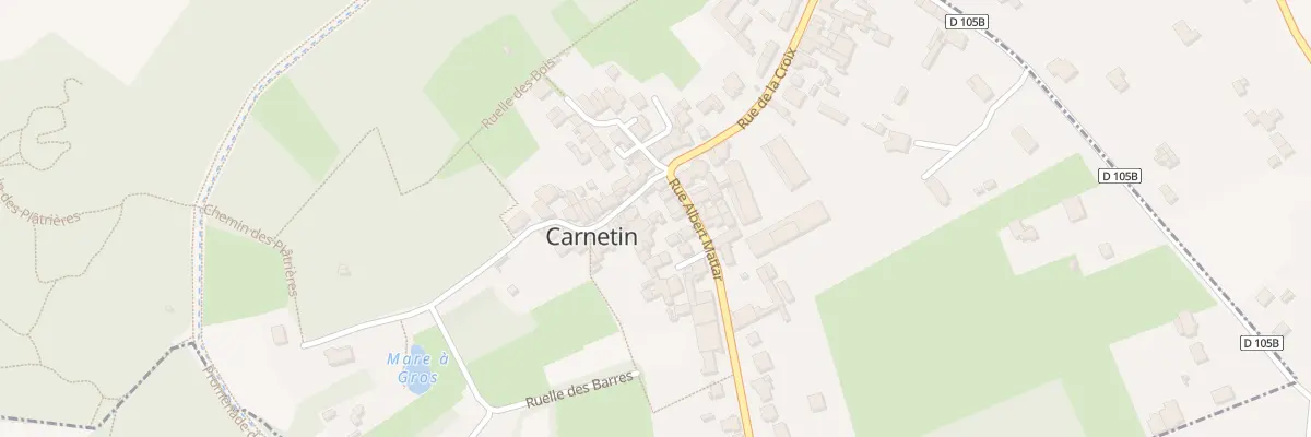Plan du 2 Cour des Gros à Carnetin