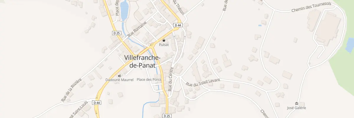 Plan du 28 Rue de la Fontaine à Villefranche-de-Panat