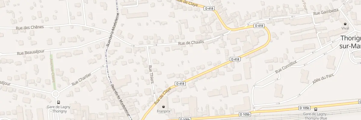 Plan du 9 Rue de Chaalis à Thorigny-sur-Marne