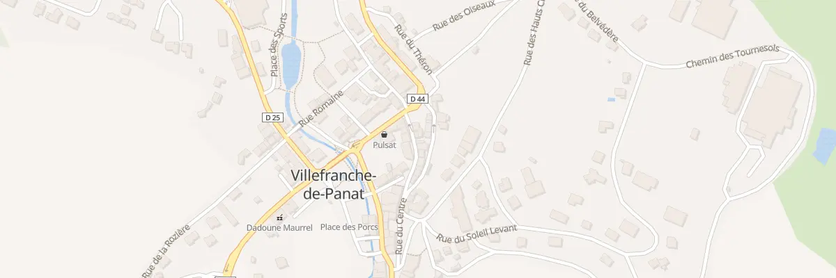 Plan du 3 Rue du Centre à Villefranche-de-Panat