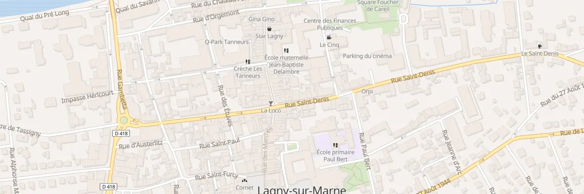 Plan du 134 Rue Saint-denis à Lagny-sur-Marne