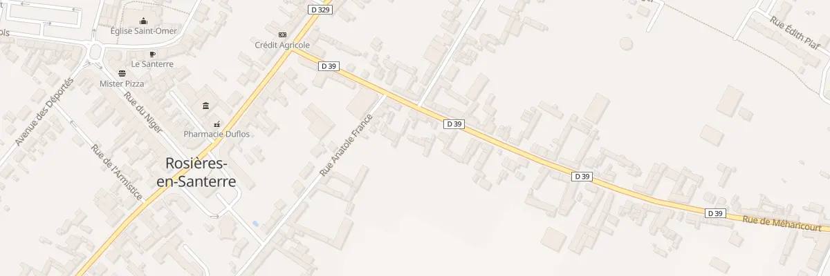 Plan du 8 Rue de Méharicourt à Rosières-en-Santerre