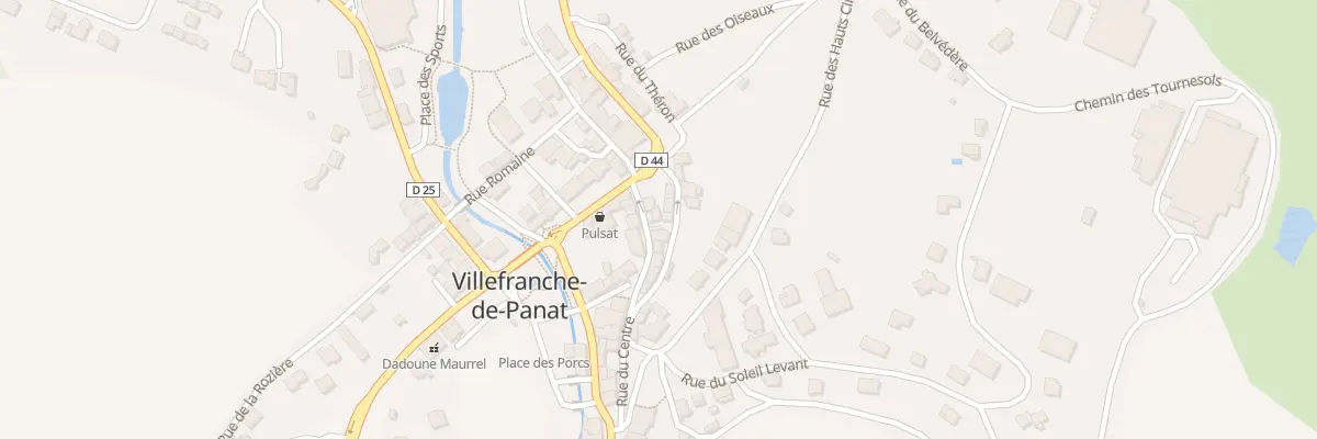 Plan du 4 Rue de la Fontaine à Villefranche-de-Panat