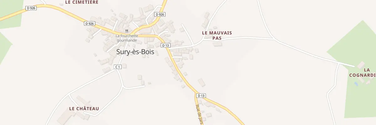 Plan du 5 All du Puits à Sury-ès-Bois