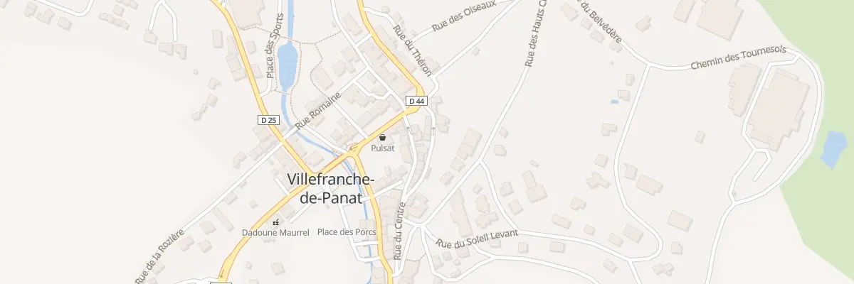 Plan du 16 Rue de la Fontaine à Villefranche-de-Panat