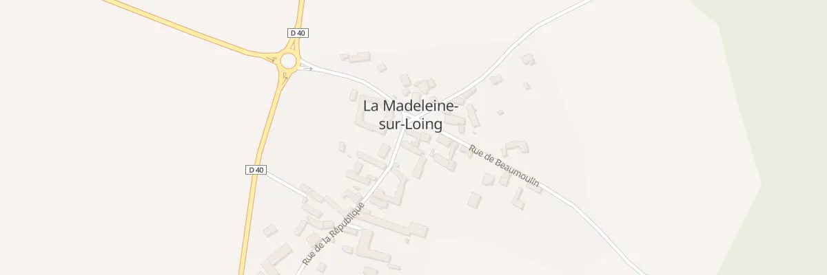 Plan du 5 Rue de la République à La Madeleine-sur-Loing