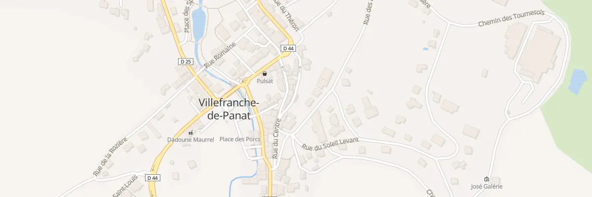 Plan du 11 Rue de la Fontaine à Villefranche-de-Panat