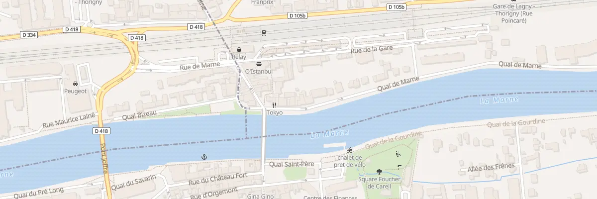 Plan du 19 Quai de Marne à Thorigny-sur-Marne