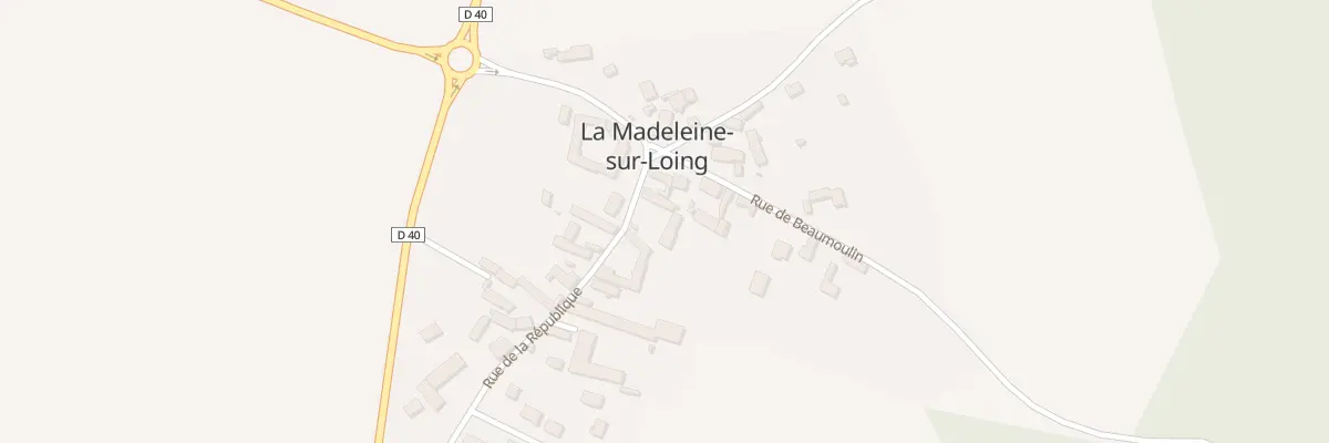 Plan du 7 Rue de la République à La Madeleine-sur-Loing