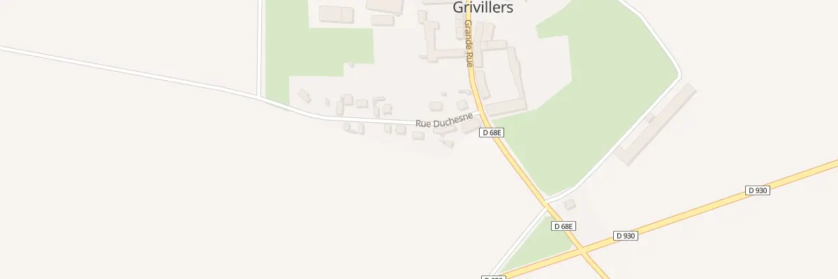 Plan du 5021 Rue Duchesne à Grivillers