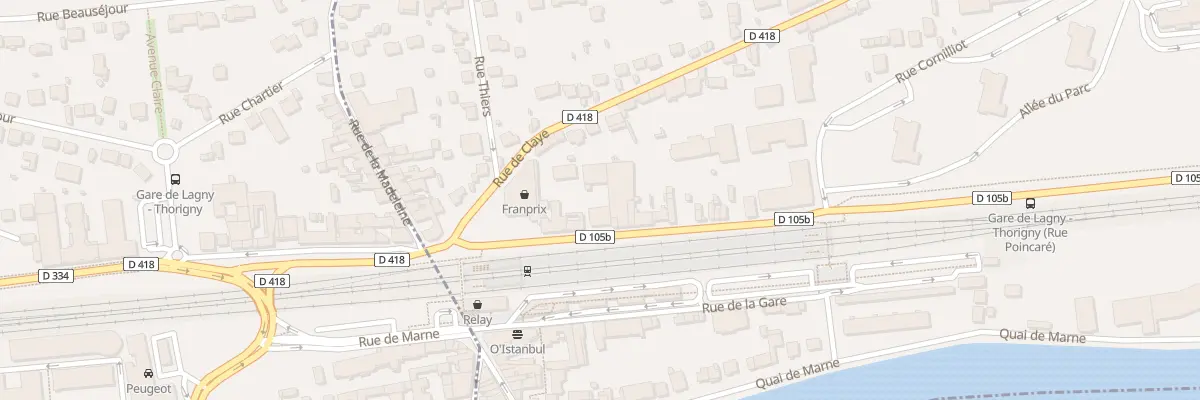 Plan du 13 Rue Raymond Poincaré à Thorigny-sur-Marne