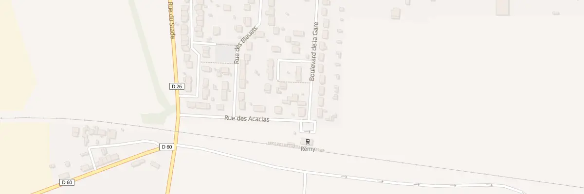 Plan du 870 Bd de la Gare à Remy