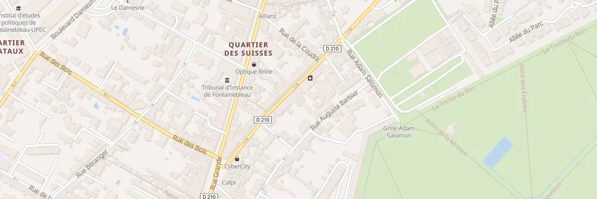 Plan du 40 Rue Aristide Briand à Fontainebleau