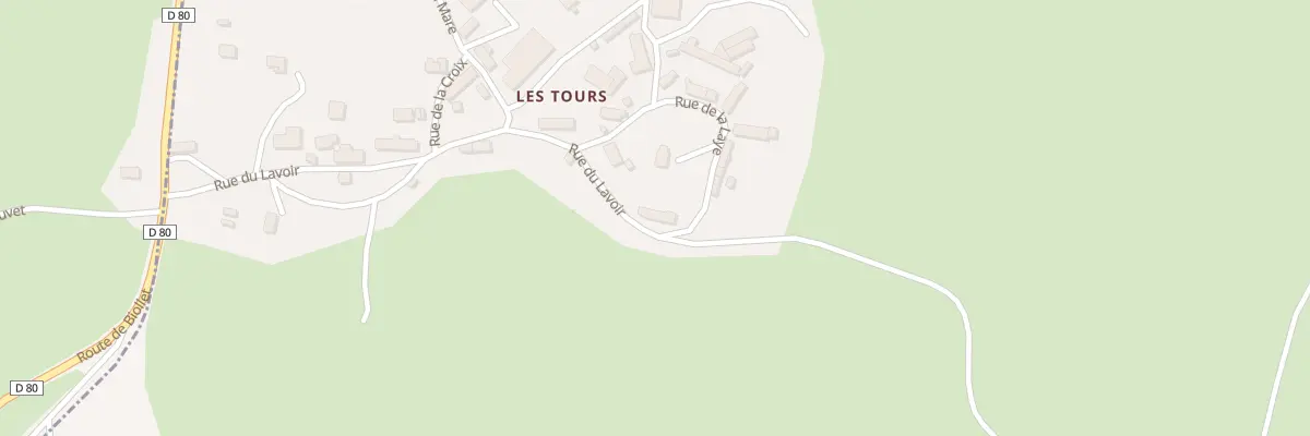 Plan du 5101 Les Tours à Miremont