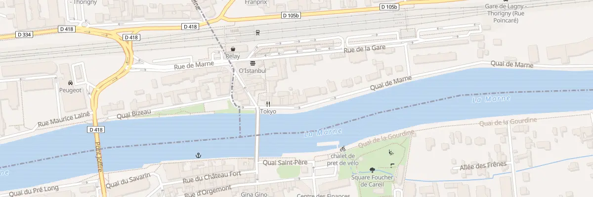 Plan du 21 Quai de Marne à Thorigny-sur-Marne