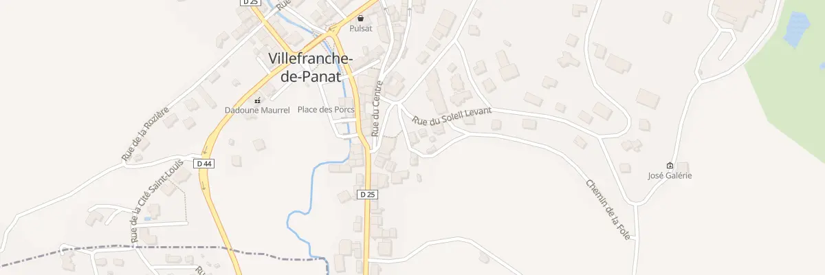 Plan du 12 Pl du Foirail à Villefranche-de-Panat